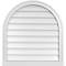 Ekena Millwork Round Top Surface Mount PVC Gable Vent w/ 2"W x 2"P Brickmould Sill Frame, 28"W x 30"H GVPRT28X3003SN - alternate 1